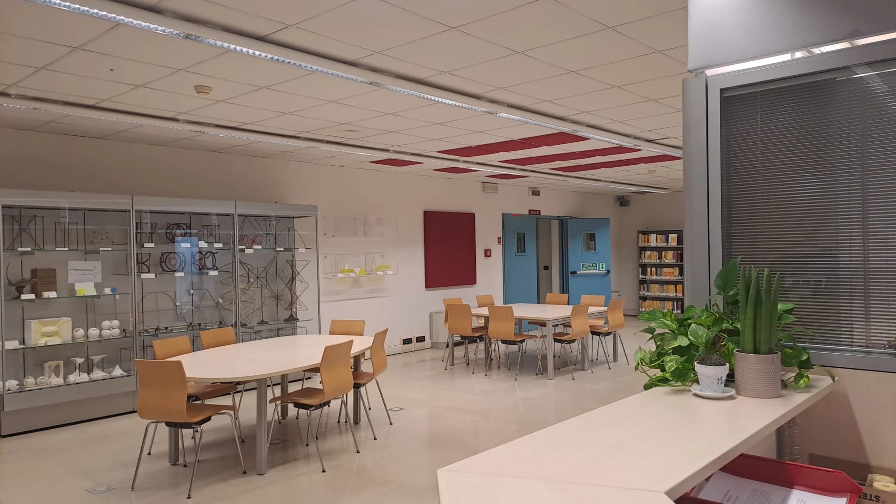 帕多瓦大学（University of Padova）数学图书馆内部，2023 年。